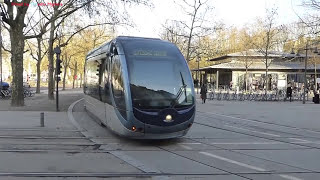 Trams à Bordeaux France 2016 [upl. by Roede]