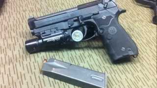 Beretta M9A1 with Centurion Compact Slide X300 and Crimson Trace Laser Grips [upl. by Rodriguez]