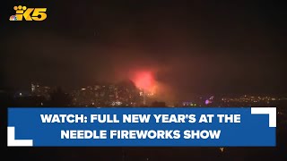 WATCH New Years at the Needle fireworks show 2024 [upl. by Idnas]