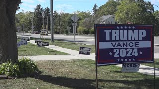 Rossford neighbors duel with competing yard signs during election season [upl. by Kinsley]