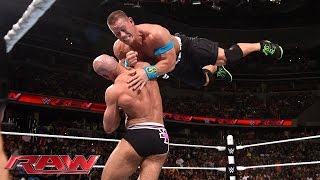 John Cena vs Cesaro  United States Championship Match Raw June 29 2015 [upl. by Havener]