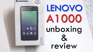 Lenovo A1000 Unboxing amp Handson Review Best 3G Smartphone Under 4000 [upl. by Hayyim]