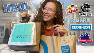 HAUL  Parndorf Primark Decathlon  Food haul 🛍 [upl. by Adnahsor]