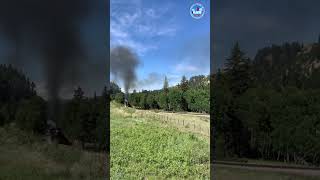 Cumbres amp Toltec Scenic Railroad 489 leaves the Narrows [upl. by Riccardo]