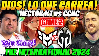 😲HECTOR K1 win carry vs CCNC Game 2 HEROIC vs GLADIATORS😲The International 2024 DOTA 2 [upl. by Nolad313]