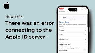 There was an error connecting to the Apple ID server  Fix  iOS  2024 [upl. by Nahta]