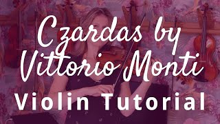 How to Play Czardas by Vittorio Monti on the Violin [upl. by Guss]