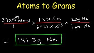 How To Convert Between Moles Atoms and Grams In Chemistry  QUICK amp SIMPLE [upl. by Etterual251]