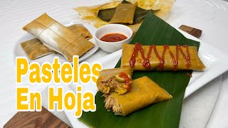 Los Mejores Pasteles En Hoja Dominicano  Pasteles En Hoja Relleno De Carne De Cerdo  Chef Darianny [upl. by Maharva]