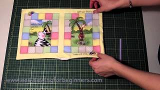 How to Sew a Fabric Book Panel Steps 58 Part 2 of 3 [upl. by Siroved516]