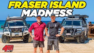 FRASER ISLAND AT ITS BEST Shaunos 200 vs Grahams Y62  insane tailor fishing amp Ngkala Rocks fails [upl. by Ennayr534]