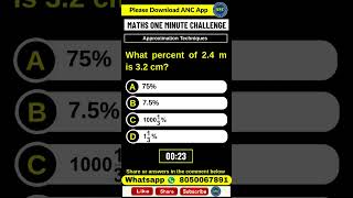 Maths 1 Minute Challenge Series Approximation Techniques Video20 ssccgl sbipo anilnairclasses [upl. by Odlanyer]