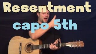 Resentment Beyonce EASY Guitar Lesson Strum Chord Fingerstyle How to Play Tutorial [upl. by Otis305]