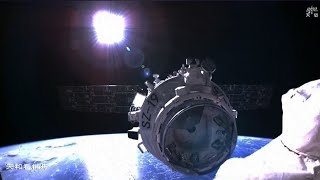 Shenzhou19 docking [upl. by Kovar73]