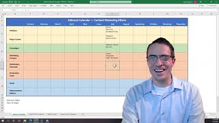 Editorial Calendar Template Instructions  Completing the Calendar [upl. by Cobby]
