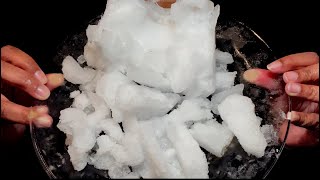 REFROZEN HARD PIECES REQ 1179  asmr iceeating eatingice [upl. by Sanoj]