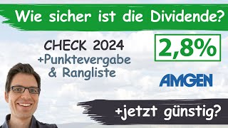 Amgen Aktienanalyse 2024 Wie sicher ist die Dividende günstig bewertet [upl. by Toddie]