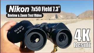 Nikon 7x50 Field 73 Binocular Review and Zoom Test Video [upl. by Arlin664]