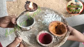 நாட்டு பசுஞ்சாண விபூதி செய்யும் முறை Native cow dung vibhuti making processAmazing Tamil [upl. by Lust]