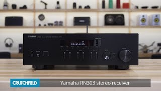 Yamaha RN303 stereo receiver  Crutchfield video [upl. by Cusack]