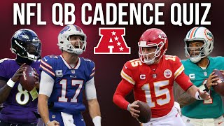 NFL QB Cadence Quiz  2023 Season AFC Edition [upl. by Petr]