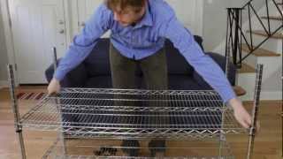 How to Assemble Wire Shelving Racks [upl. by Tuhn473]