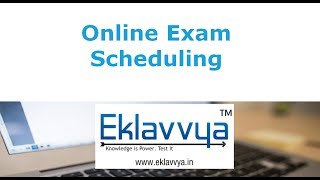 Online Exam Scheduling [upl. by Trinetta151]