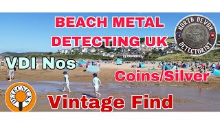 BEACH METAL DETECTING UK  NOKTA LEGEND  COINS  VINTAGE FIND  detecnicksmetaldetectors2984 [upl. by Anastasie]