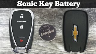 2017  2020 Chevy Sonic Key Fob Battery Replacement  How To Change Replace Sonic Remote Batteries [upl. by Nesyt]