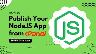 How to publish NodeJS App from cPanel by Cloudlinux Nodejs Selector  Hostever [upl. by Alicea946]