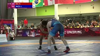 Round 1 FS  92 kg K GILL CAN v J SMITH USA [upl. by Cathey]