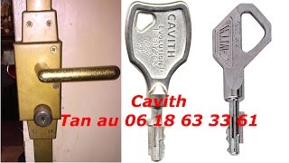 TUTO Comment changer une serrure Cavith soimême [upl. by Nahtanhoj]