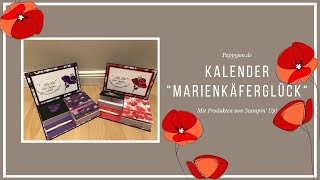 Tischkalender Marienkäferglück mit Stampin Up Produkten  Anleitung  Tutorial  SALEABRATION [upl. by Einnoj]