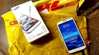 Samsung Galaxy Note II Unboxing  Pocketnow [upl. by Nama]