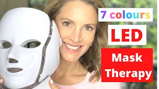 LED MASK  7 colour wave lengths to treat different skin conditions  My 6 month trial Hello Silky [upl. by Azaria]