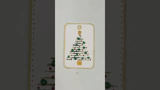 Easy Gift Card of a shelf liner and glitter Christmas Tree  Cute Holiday Craft christmascrafts [upl. by Nadya593]