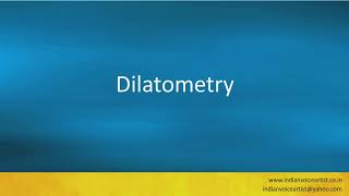 Pronunciation of the words quotDilatometryquot [upl. by Eecyal]