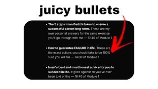 how to write bullets so good prospects throw money at you copywriting [upl. by Maltz853]