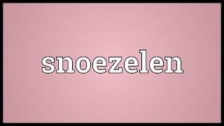 Snoezelen Meaning [upl. by Cuttler956]