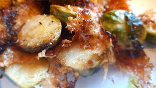 Parmesan Brussel Sprouts  Christmas side dish  A Scottish Christmas [upl. by Novah]