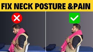 Cervical Pain Relief ExercisesCorrect Cervical posture [upl. by Druce]