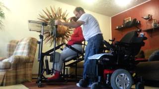 Quadriplegic Standing Frame [upl. by Dumm]