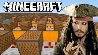 Cancion De quotPIRATAS DEL CARIBEquot He is a Pirate EN BLOQUES DE NOTA  Minecraft [upl. by Salot]