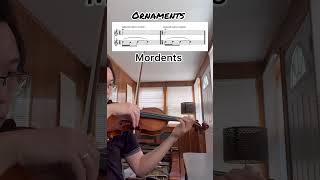 Ornament Mordent violinst violin violinmusic music violinist classicalmusic violincover [upl. by Ardnohsal371]