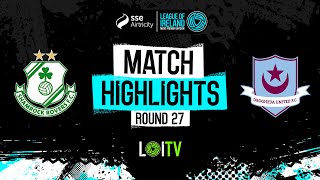 SSE Airtricity Mens Premier Division Round 27  Shamrock Rovers 11 Drogheda FC  Highlights [upl. by Evyn738]