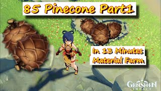 85 Pinecone in 13 Minutes Mondstadt Region Part1  Genshin Impact Material Farm [upl. by Denna]