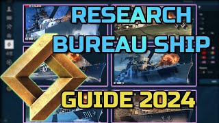 2024 Research Bureau Ship Guide to World of Warships [upl. by Arobed]