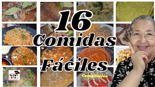 ✅️16 COMIDAS FÁCILES PARA TU MENÚ SEMANAL Compilación [upl. by Osicran]