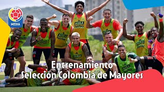 Último entrenamiento antes de viajar a Lima Perú  Selección Colombia de Mayores [upl. by Ardnusal]