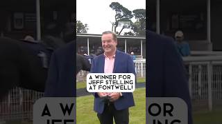 Unbelievable Jeff Stelling celebrates a winner at Fontwell 👏 [upl. by Lowe702]